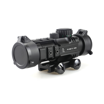 155mm 길이 프리즘 스코프 사냥 4x32 레드 레이저와 미니 레드 닷