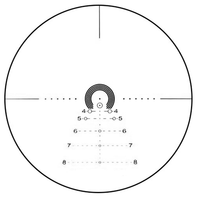 1-6x28 IRF 변수 광학 FFP 레티클 BDC의 종류와 패러락스 설정의 범위 100YDS