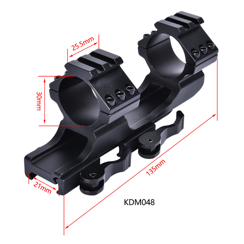 샐러드 높이 21mm QD 마운트 22mm 알루미늄 합금 빠른 분리 가능한 마운트에 적합