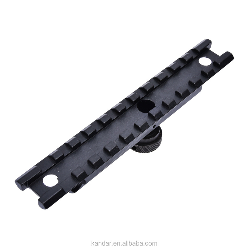 사냥 검은 11mm에서 20mm 변환 어댑터 마운트 Knurled 엄지손가락 견과류 연결