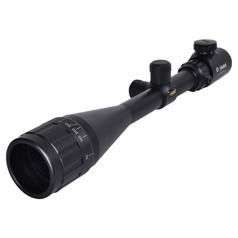 KANDAR 6-24X50 AOEG 빨간색 녹색 빛나는 활주로 레티클 사냥 범위 길이 mm 380