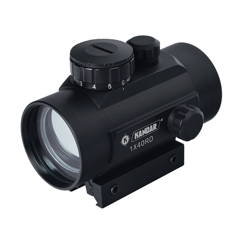 45mm 튜브 지름 1X40 레드닷 리플렉스 시력 광학 녹색 레드닷 범위를 위한 전술