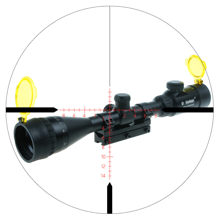 KH 4-12x42 AOE 범위 3.5-10.5mm 출구 학생 및 RGB M-Dot 조명 시점
